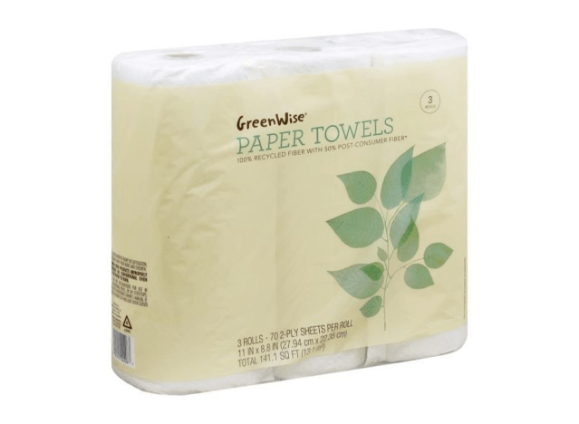 a package of paper towels.