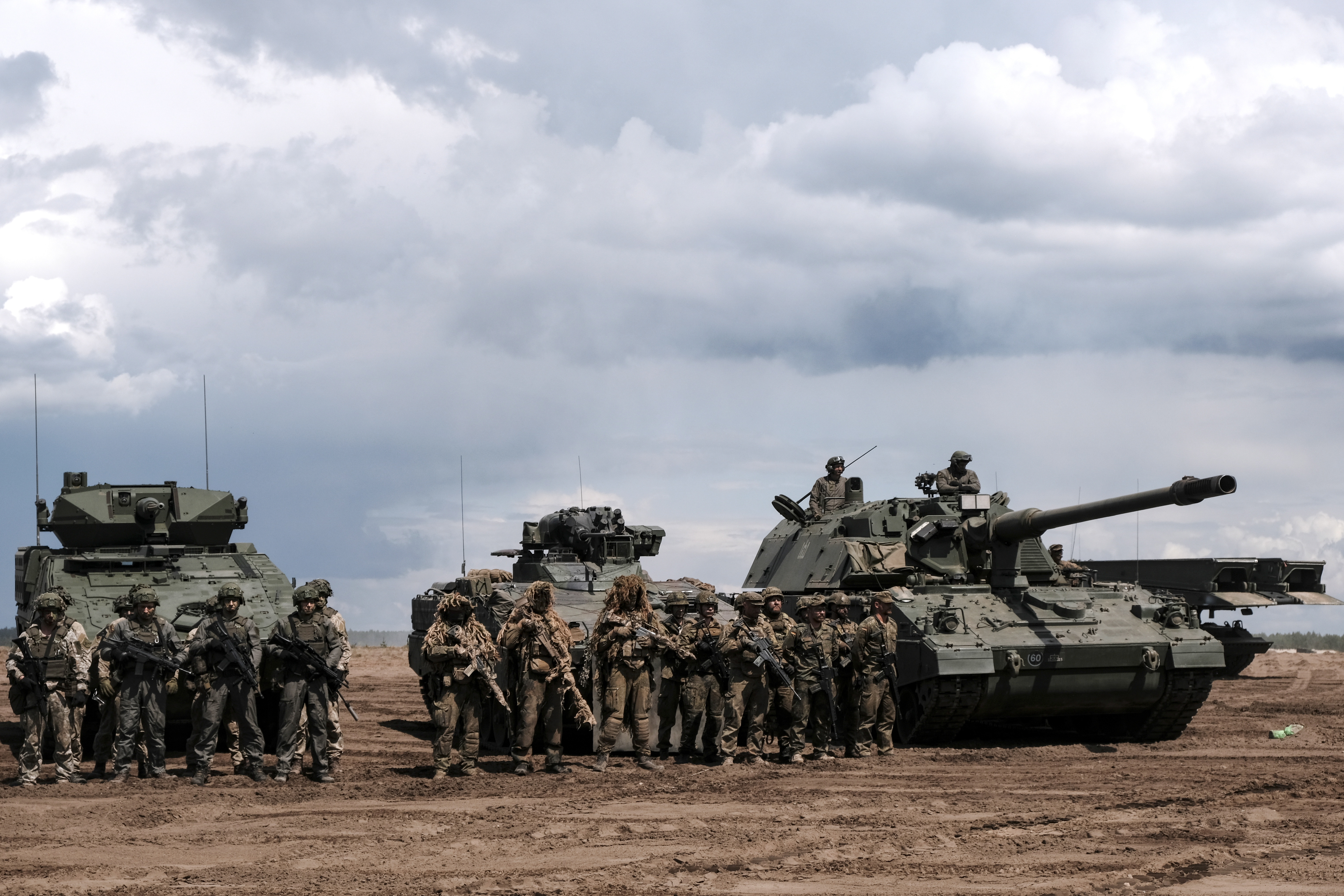 Deutsche Streitkräfte nehmen an Kriegsmanövern der Nato teil