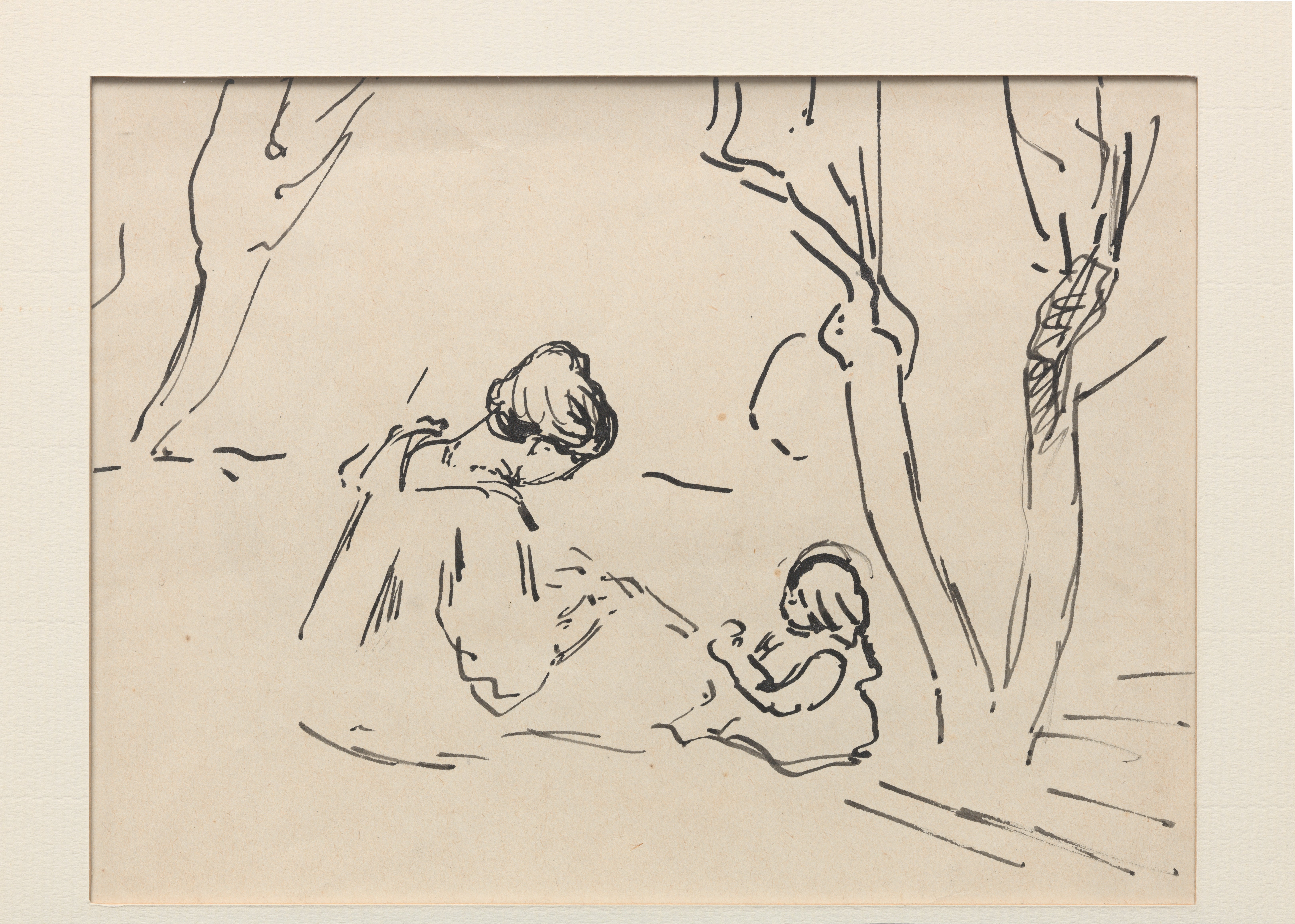 Pierre Bonnard, „Frau und Kind (Marguerite und Bernard)“